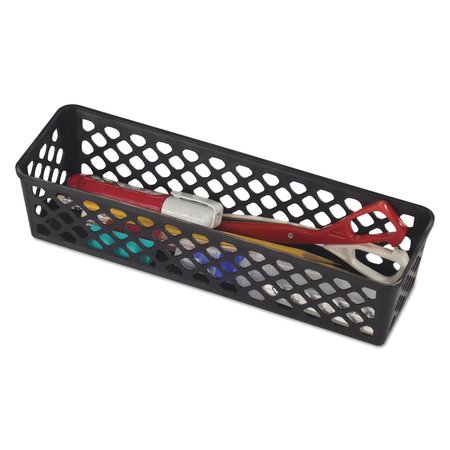 OFFICEMATE Recycled Supply Basket, 10.125" x 3.0625" x 2.375", Black, PK3 26200